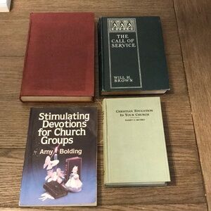 Antique Christian teaching devotion theology book bundle antiquarian